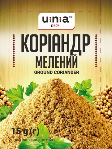 Коріандр Una pack мелений 15 г
